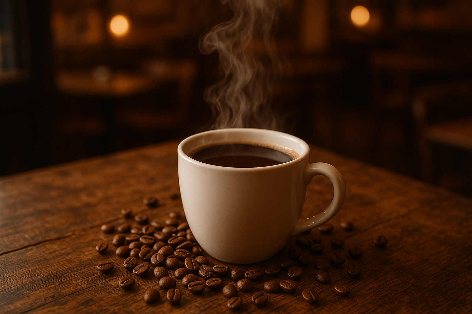 CAFE EN LA MESA