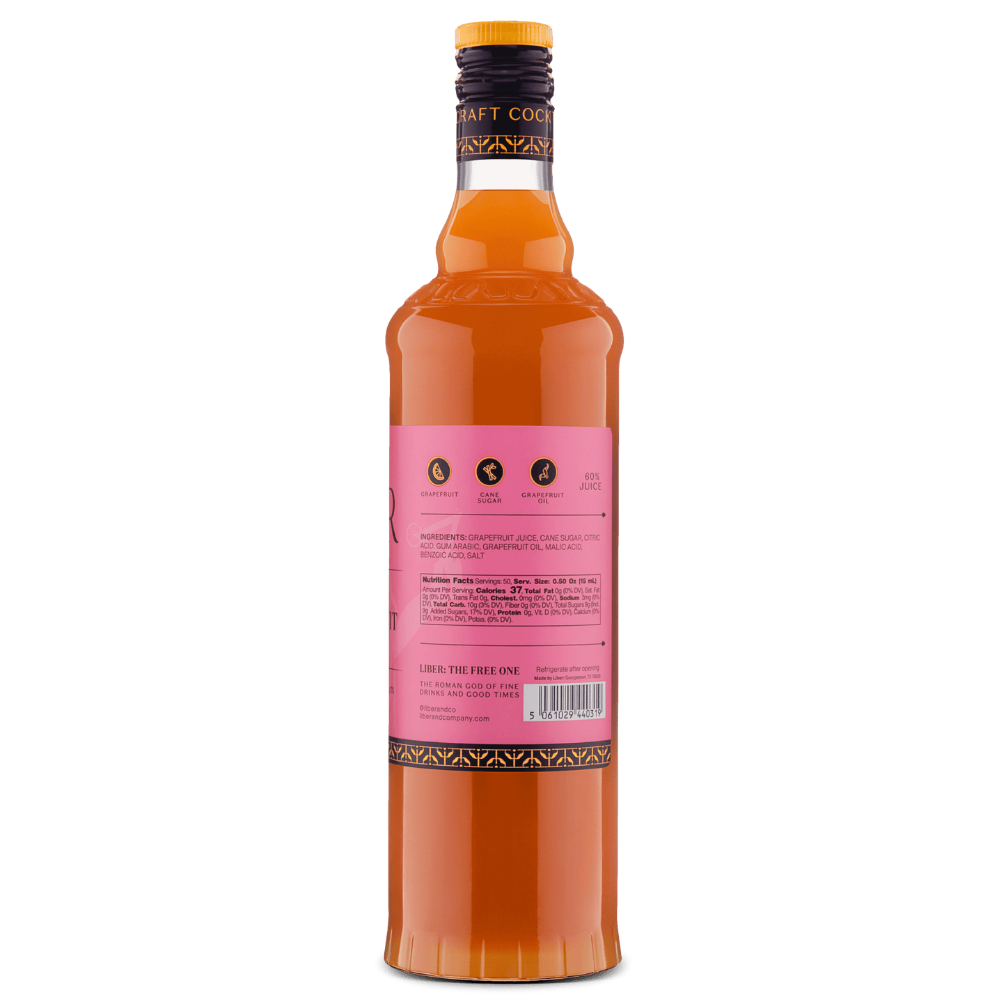 Rio Red Grapefruit Cordial: 750 mL
