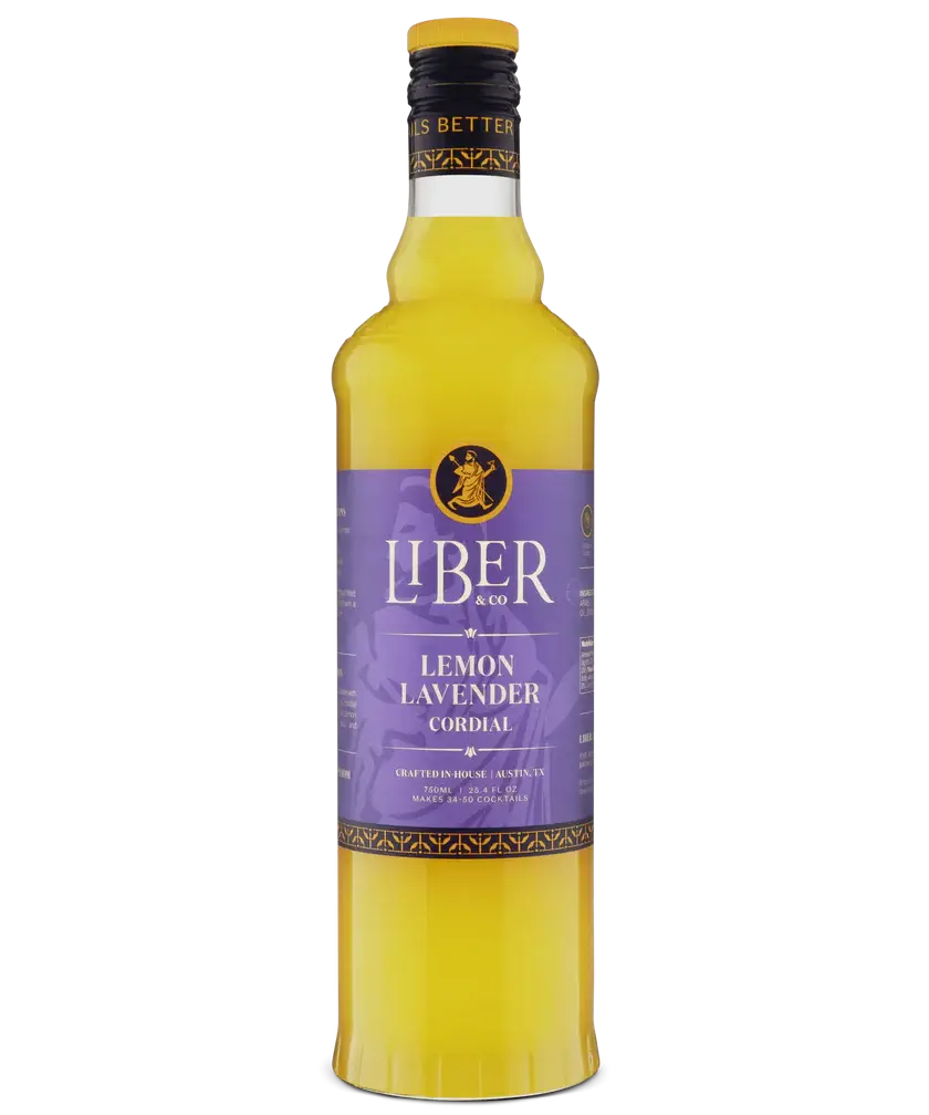 Cordial de lavanda y limón: 750 mL