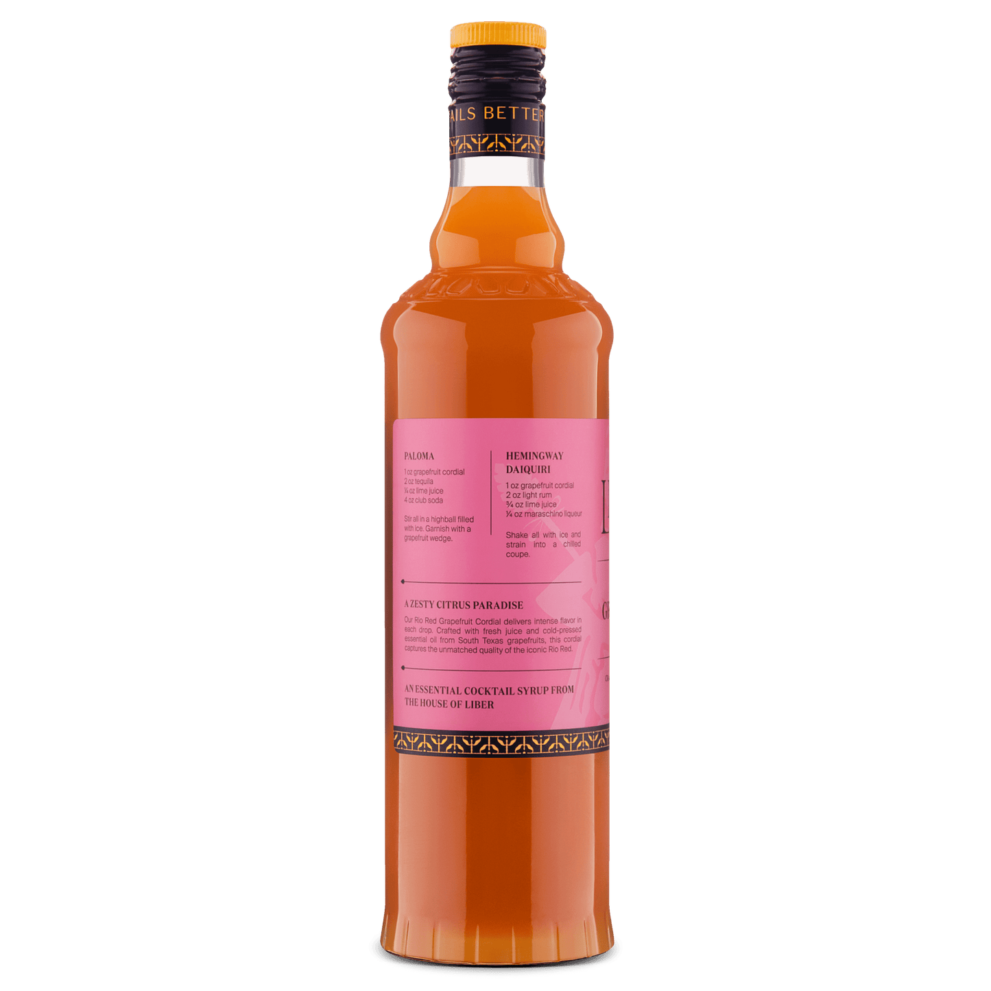 Rio Red Grapefruit Cordial: 750 mL