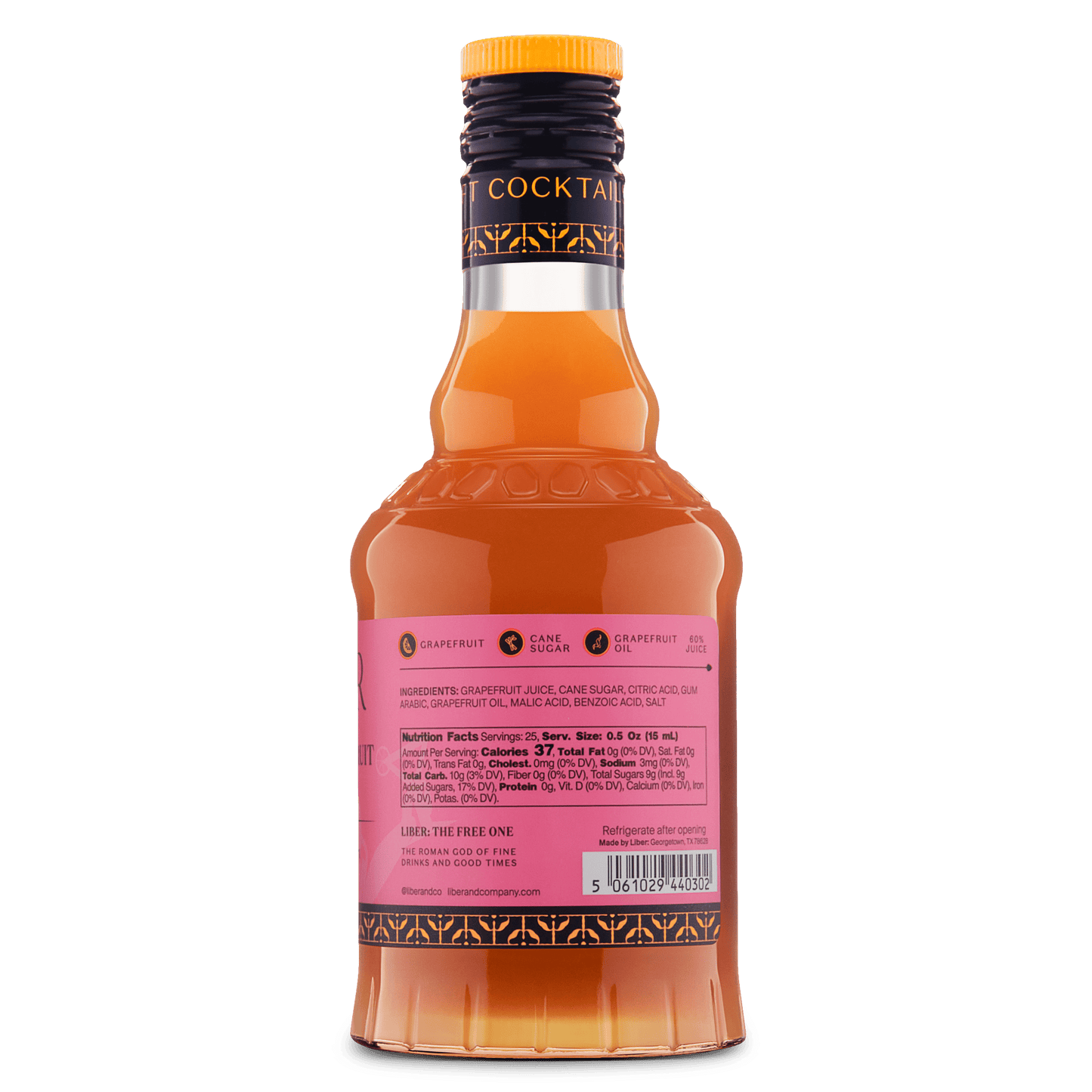 Rio Red Grapefruit Cordial: 750 mL