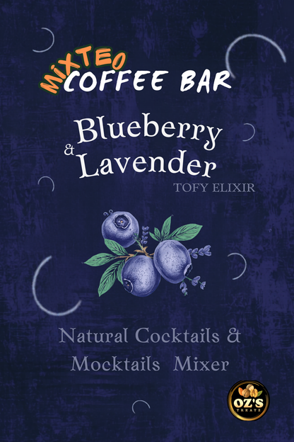 Cocktail mixers and mocktails Blueberry and lavender