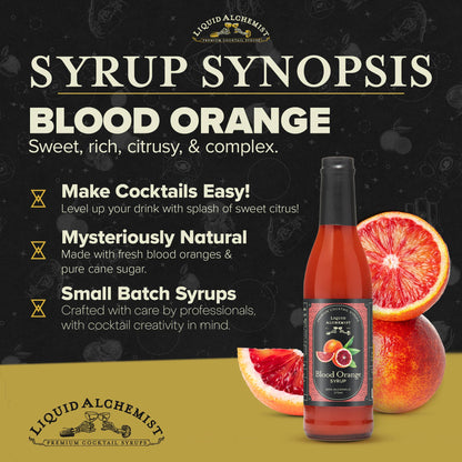 Jarabe de cóctel de naranja sanguina Liquid Alchemist: 750 ml